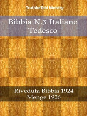 cover image of Bibbia N.3 Italiano Tedesco